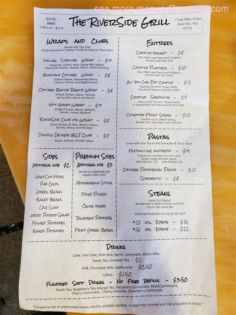 riverside grill menu.